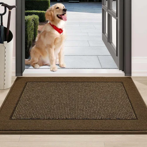Vista 29 de BEQHAUSE Tapete para puerta interior de 20 x 32 pulgadas, tapete antideslizante para entrada, lavable, resistente a la suciedad, tapete