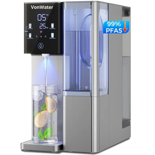 Vista 10 de Sistema de filtro de agua de 7 etapas por ósmosis inversa de mostrador, 528 galones de filtración de agua RO con jarra portátil, NSF/ANSI