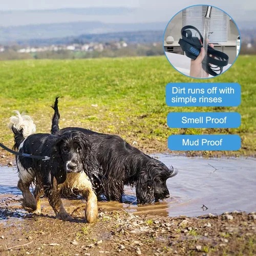 Vista 8 de Vivifying Correa impermeable para perro, correa de entrenamiento para perros de 20 pies, correa duradera con revestimiento de PVC, correa larga