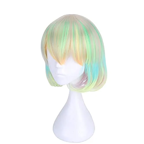 Vista 3 de AHJSN - Peluca de anime de la tierra del diamante lustroso, disfraz de cosplay Houseki no Kuni, pelucas de fiesta de Halloween
