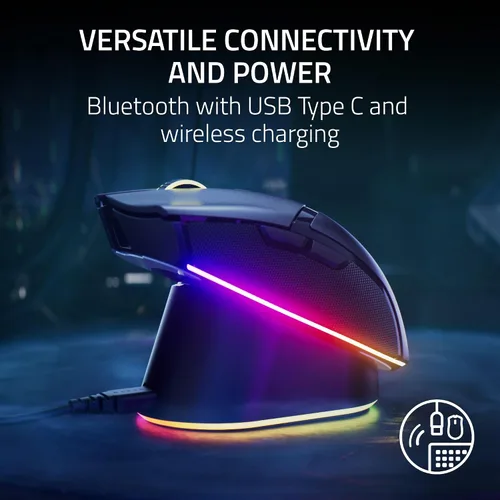 Vista 9 de Razer Cobra Pro - Mouse inalámbrico para juegos 10 controles personalizables - Iluminación Chroma RGB - Sensor óptico de 30 K - Interruptores Gen-3