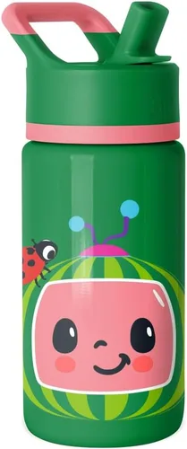 Vista 72 de Simple Modern - Botella de agua para niños y vaso para niños pequeños, 14 onzas, lazos Insulated Stainless Steel Toddler Water Bottle, Kids