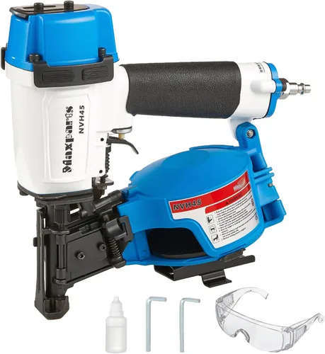 Vista 7 de Maxparts NVH45 - Pistola de clavos para techos de 15 grados para edificios de techo de casa de madera, 7/8 pulgadas a 1-3/4 pulgadas de cabeza