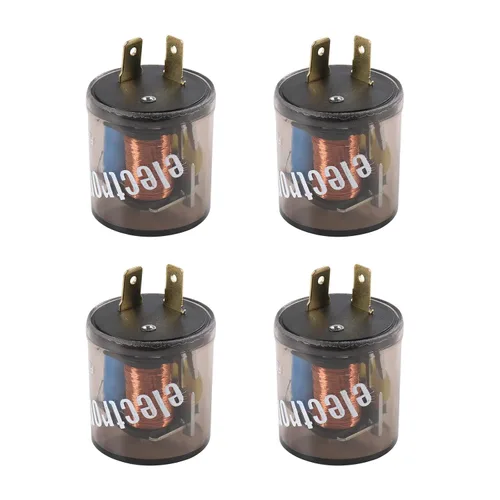 Vista 8 de Relé de intermitente electrónico de 2 pines 12 V luz de señal de giro relé intermitente de 2 clavijas 20 amperios arreglar bombillas de señal