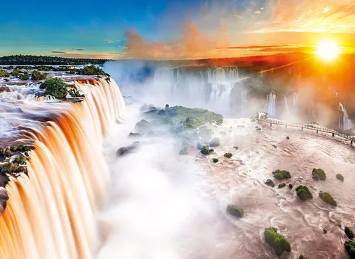 Vista 2 de Clementoni 39385 - Colección de rompecabezas para niños y adultos-Cascada-1000 piezas