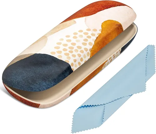 Vista 34 de Funda para gafas, funda protectora de carcasa rígida para gafas, unisex para mujeres y hombres Paquete de 3-Negro