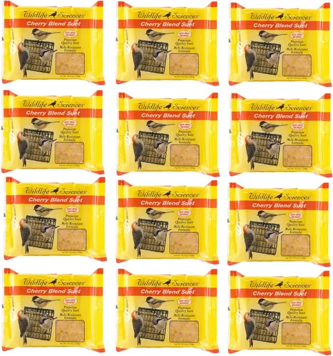 Vista 7 de Wildlife Sciences Surtido de pastel de sebo de 4 sabores 10.5 onzas para aves silvestres (paquete de 4) multicolor