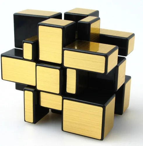 Vista 3 de TANCH Cubo mágico espejo de 3 x 3 velocidades, rompecabezas, juguete para niños y adultos, color dorado.. dorado 3x3
