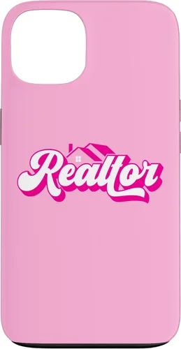 Vista 7 de iPhone 12 Pro Max Agente de Bienes Raíces Mujer Rosa Caso