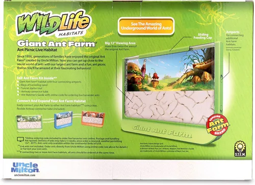 Vista 7 de Granja de hormigas Uncle Milton, edición 60º aniversario, Nuevo
