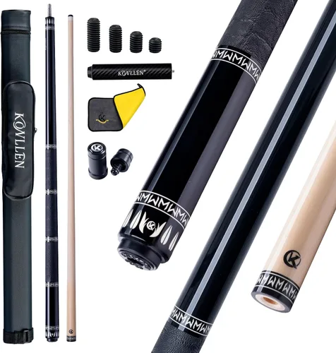 Vista 12 de KONLLEN Maple Pool Cue Stick, 58 Inch Low Deflection AK-02P-0.5 in