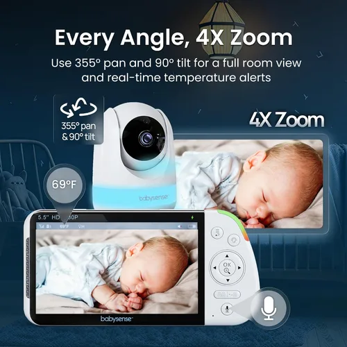 Vista 7 de Babysense 7 Baby Movement Monitor System 2 Sensor Pads Non-Wearable No WiFi
