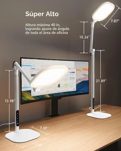 Vista 6 de LitONES Lámparas LED altas de escritorio para oficina en casa, cuidado