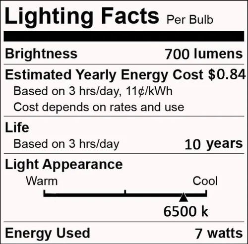 Vista 2 de Bombillas LED de bajo voltaje de 12 V, blanco cálido 3 W (solo para 12-36 V), paquete de 6