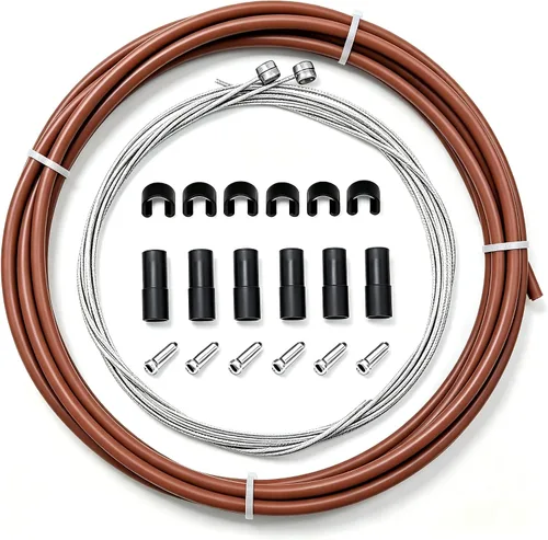Vista 3 de BlueSunshine - Juego de cables de freno y carcasa para bicicleta, kit básico de repuesto de cable de freno para tu bicicleta, carcasa de cable