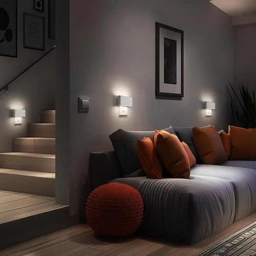 Vista 6 de Briignite Luces nocturnas enchufables a la pared, paquete de 2, luz nocturna LED con sensor de luz del atardecer al amanecer, luz nocturna regulable