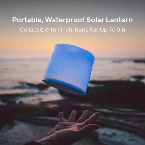 Vista 2 de BioLite Luci Original – Lámpara de camping solar inflable, color IP67 resistente al agua, 24 horas de funcionamiento