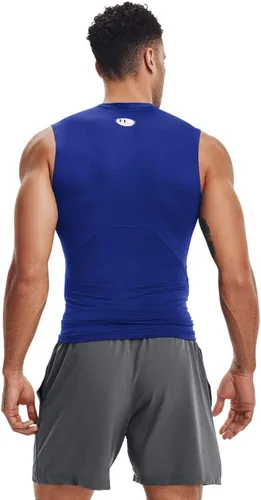 Vista 2 de Under Armour Mens Armour HeatGear Compression Sleeveless T-Shirt