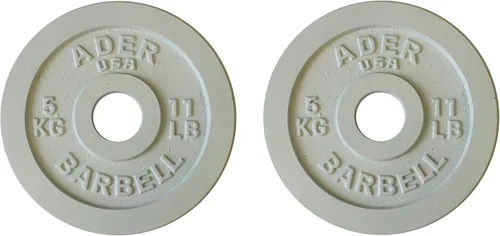 Vista 5 de Ader Precision Color Metal Olympic Kilo Gram Placas 6 PRS Color 55.1 lbs
