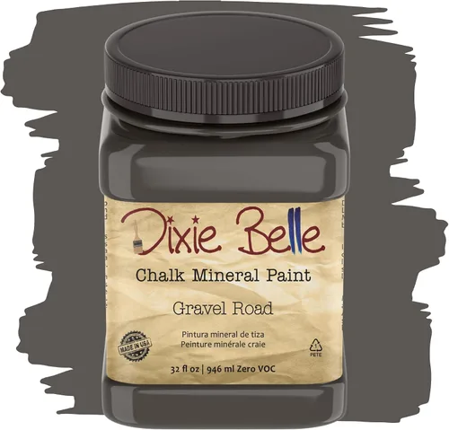 Vista 216 de Pintura para muebles con acabado de tiza Dixie Belle Paint Company - Amatista (4oz) - Pintura mineral de tiza chic púrpura profundo mate