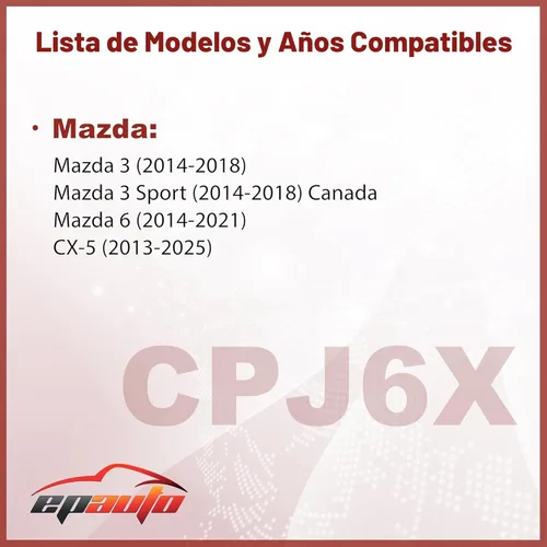 Vista 2 de EPAuto, filtro de aire de cabina para Mazda CPJ6X (KD45-61-J6X), incluye carbón activo