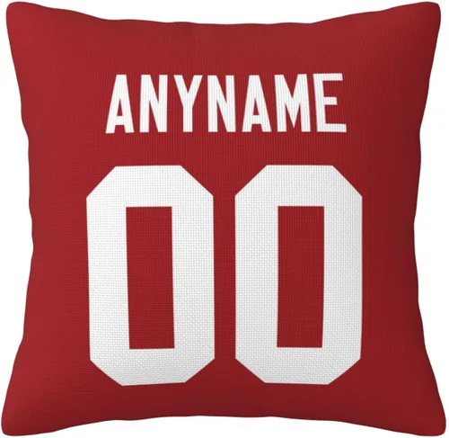 Vista 30 de Fundas de almohada de fútbol – Fundas de almohada personalizadas con cualquier nombre y número, regalo personalizado para hombres, mujeres y niños
