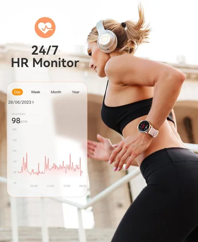 Vista 13 de AGPTEK Reloj inteligente para mujer, reloj inteligente impermeable de 5 ATM
