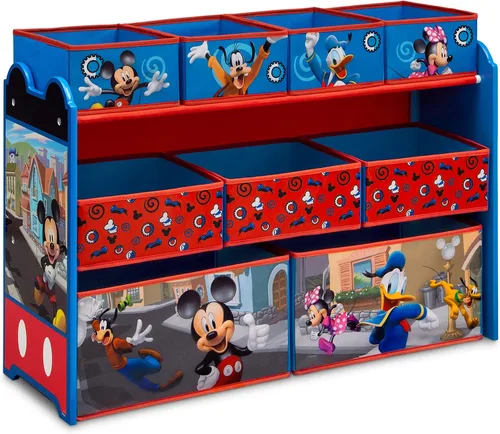 Vista 12 de Baby Shark Deluxe - Organizador de juguetes de diseño y almacenamiento de 9 contenedores por Delta Children, certificado Greenguard Gold