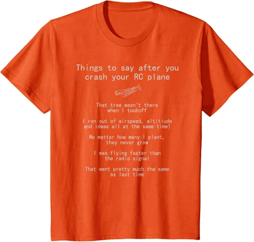 Vista 33 de Cosas que decir cuando te estrellas con tu camiseta RC Plane hobby