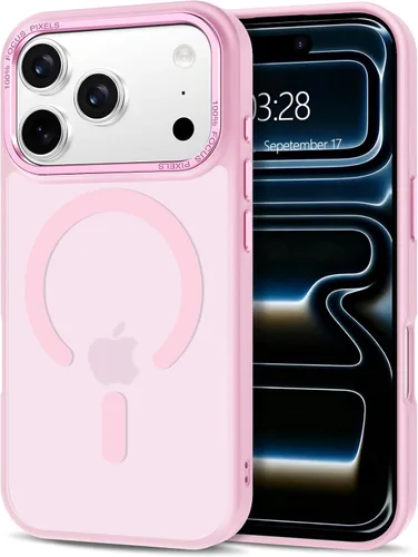 Vista 106 de Anuck - Funda magnética para iPhone 11 compatible con MagSafe, carcasa trasera mate translúcida dura, borde de TPU, delgada, resistente a impactos