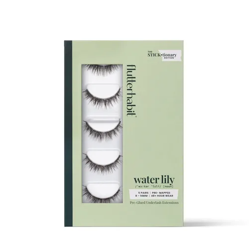 Vista 8 de FlutterHabit STICKtionary Bestie - Kit de pestañas autoadhesivas, tiras de pestañas prepegadas para principiantes, extensiones de pestañas sin