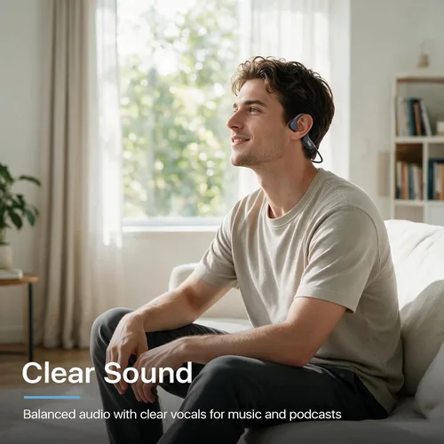 Vista 9 de Wigfar Bone Conduction Headphones, Open Ear Headphones, Bluetooth 6.0