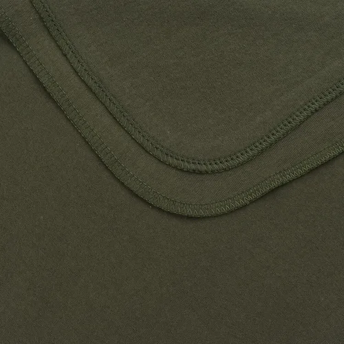 Vista 3 de PESAAT Conjunto de gorro de algodón para bebé, sombreros para recién nacidos, mantas de recepción para bebés niños y niñas Verde militar