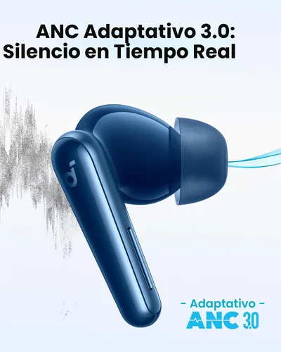 Vista 3 de Soundcore Liberty 5 by Anker - Auriculares con cancelación de ruido con Azul (Abyss Blue)