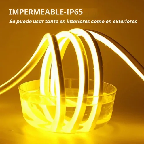 Vista 3 de SYMHMT - Tira de luz LED RGB de neón, CA 110 V/multicolor, regulable, multimodos, impermeable, flexible, con control remoto (32.8 pies, RGB)