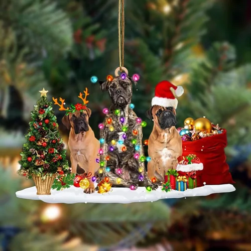 Vista 39 de Nazenti Adorno de Navidad personalizado con amigos Affenpinscher – Adorno de perro personalizado para amantes de las mascotas, acrílico plano