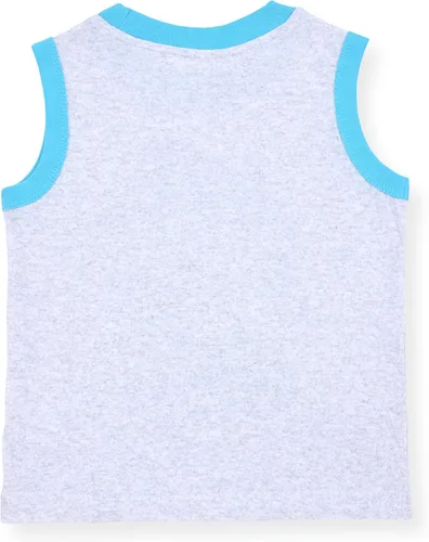 Vista 3 de Disney Monsters Inc Mike Wazowski and James Sullivan - Paquete de 2 camisetas sin mangas para niños pequeños, grisverde