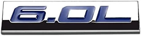 Vista 50 de 1.5L Negro/Cromo Aleación de Aluminio Auto Maletero Puerta Guardabarros Parachoques Insignia Calcomanía Emblema Cinta Adhesiva Pegatina