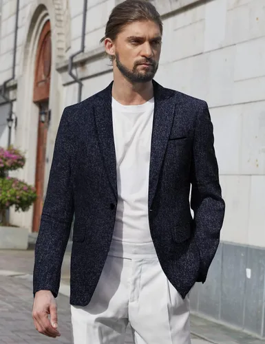 Vista 2 de COOFANDY Men's Casual Blazer Suit Jackets Slim Fit One Button Business Sport Coats
