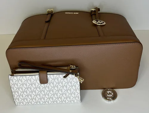 Vista 5 de Michael Kors MICHAEL Michael Kors Jet Set - Bolso de hombro grande TZ de viaje con doble cierre para la muñeca