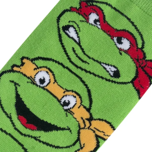 Vista 4 de Odd Sox, Nickelodeon TMNT Teenage Mutant Ninja Turtles, 90's Cartoon, Fun Socks