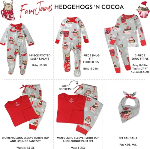 Vista 2 de HonestBaby - Pijama familiar navideña de algodón orgánico
