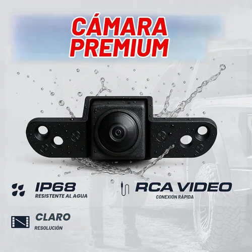 Vista 4 de Master Tailgaters Bisel negro para portón trasero con cámara de respaldo de repuesto para Chevrolet C/K 1500 (1988-2002) IP68 impermeable Líneas