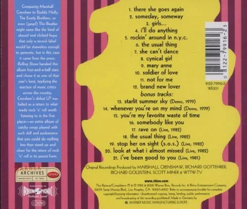 Vista 2 de Marshall Crenshaw