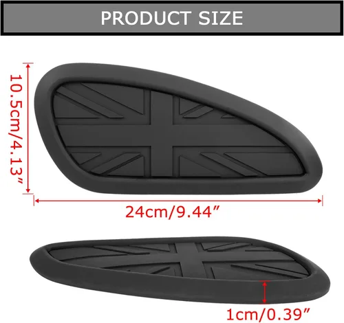 Vista 3 de Protector de depósito de combustible para Bonneville T100 T120 – Rodilleras adhesivas PSLER para depósito de gasolina Scrambler Speed Twin Thruxton
