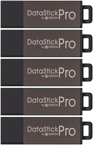 Vista 5 de Centon DataStick Pro - Unidad flash USB 2.0 de 16 GB x 2, color gris (DSP16GB2PK)