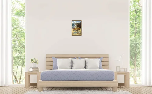 Vista 4 de Pacific Coast Highway California Woody Giclée - Póster impreso de obras de arte de viaje por el artista Paul A. Lanquist, 12 x 18 pulgadas