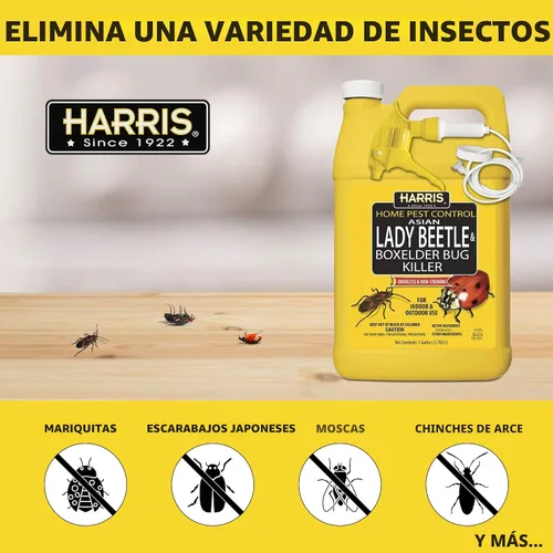 Vista 4 de Harris pesticida para escarabajo asiático & insectos, galón para rociar.