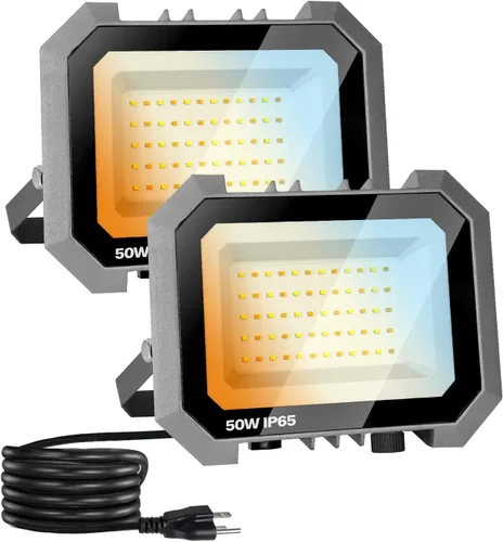 Vista 10 de Leddictive - Paquete de 1 luz de inundación LED de 50W para exteriores, 3CCT 3000/4000/6000K seleccionable, 5000 lúmenes, luz de trabajo exterior