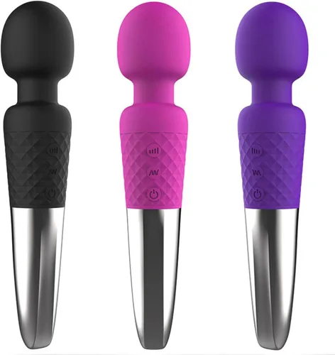 Vista 2 de Vibrador nuevo 20 velocidades consoladores AV vibrador para mujeres clítoris USB recargable bienes sexuales juguetes para adultos 5